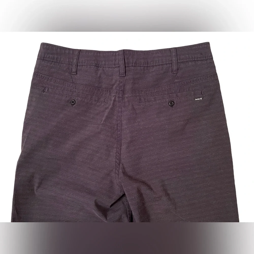 𝅺HURLEY Horizontal Stripes Gray Shorts Men Size 30